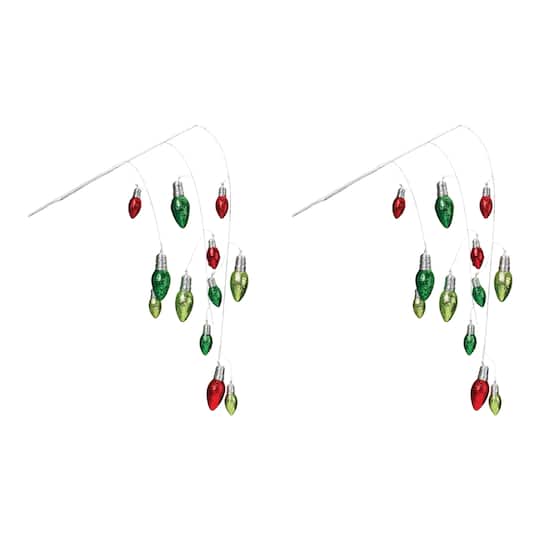 Hanging Holiday Light Spray, 2ct. By Melrose in Red | 2 ft | Michaels®